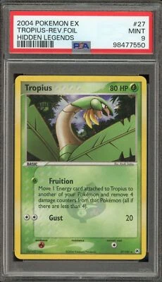 Pokemon Tropius EX Hidden Legends Reverse Holo Rare #27 PSA 9 Mint - Image 1 of 2