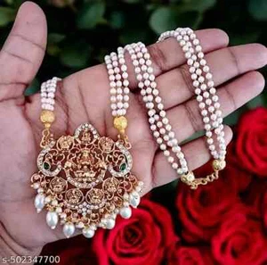 Set gioielli orecchini collana da sposa girocollo Kundan placcato oro indiano Bollywood - Foto 1 di 5
