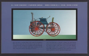 🍁Canada   # 1605a   "1867 STEAM BUGGY"    Brand New 1996 Postcard & Stamp - Bild 1 von 2