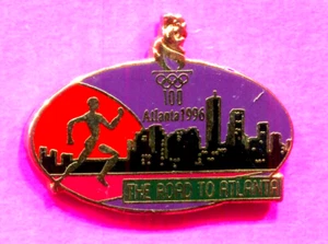 1996 pin olímpico corredor de carretera a atlanta pin Atlanta Skyline pin - Imagen 1 de 1