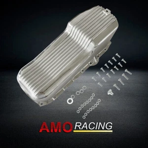Finned Aluminum Oil Pan Vortec 1 Pc Rear Seal Fits Chevy 305 5.0L 350 5.7L 86-02 - Bild 1 von 5