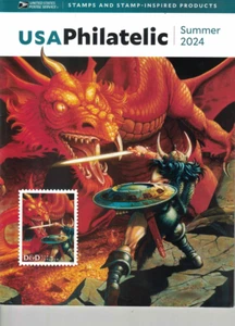 USA PHILATELIC Summer 2024 ~ Featuring Dungeons & Dragons USPS Catalog Magazine - Picture 1 of 1