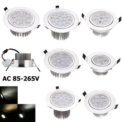 LED Downlight 5W 7W 9W 12W 18W Energy-saving Bulbs Recessed Spotlight 110v/220v - Image 1 of 4
