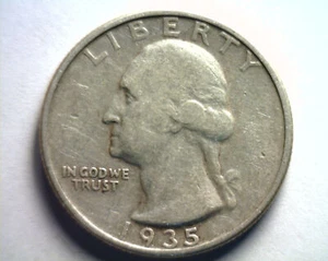 1935 WASHINGTON QUARTER VERY FINE /EXTRA FINE+ VF/XF+ VERY FINE /EXTREMELY FINE+ - Bild 1 von 2