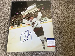 Chris Drury Signed 16x20 PSA DNA COA Colorado Avalanche Avs Autographed a - Picture 1 of 2