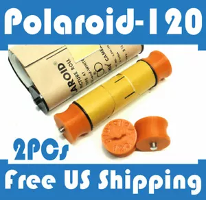Polaroid-120 Roll Film Spool Adapter Set 2pcs 110 110A 110B Pathfinder type 40 - Picture 1 of 4