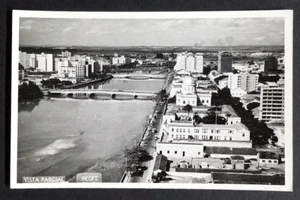Recife Brazil Aerial View c1950s Real Photo Postcard RPPC UNP Bridges City Cars - Picture 1 of 2