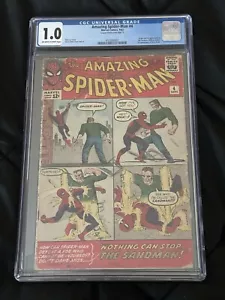 Amazing Spiderman #4 CGC 1.0 1st Sandman App / Betty Brant 1963 - Bild 1 von 3
