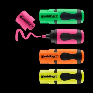 EDDING Textmarker 7 Mini Set 4 Farben 1-3mm - Bild 1 von 2