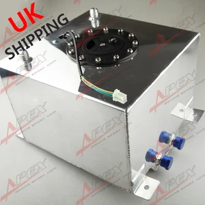 Universal Lightweight Aluminum 5 Gallon Fuel Cell Tank + GM Sending Unit UK - Picture 1 of 3