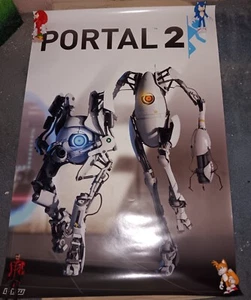 Portal 2 Official Poster Valve Store Co-Op Bots Atlas P-Body - Picture 1 of 1