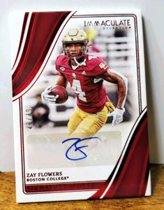 2023 PANINI IMMACULATE COLLECTION ZAY FLOWERS #SM-ZF RC AUTO 48/49 - Picture 1 of 6