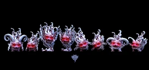 HÖLLENBLUTEGEL FIRE ABYSSAL IMP NURGLINGS - D&D RPG KOW Mini Monster Mayhem - Bild 1 von 5