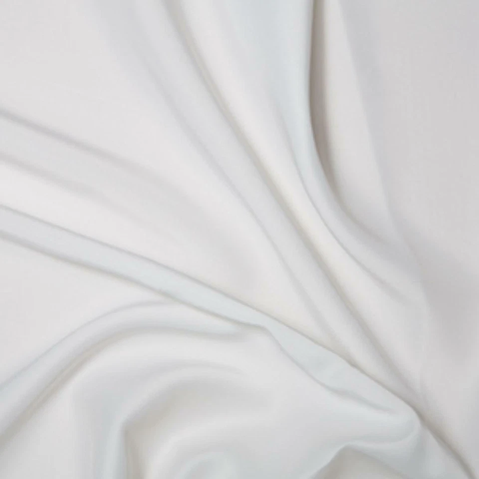 Dull Duchess Bridal Satin Fabric Material - WHITE - Image 1 of 1