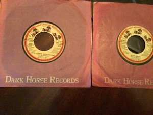 GEORGE HARRISON-- Quantity Two 7'-PROMO 45s Blow Away/Love Comes To Everyone - Picture 1 of 5