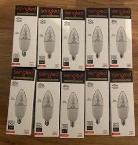 Lot of 10 Sengled A19 40w 120v 800lm 9W dimmable 2400K LED B11 New in box - Picture 1 of 5