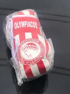 OLYMPIACOS Mini Boxing Gloves Ornament BRAND NEW - Picture 1 of 1