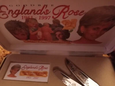 CASEXX “GOODBYE ENGLAND’S ROSE” PRINCESS DIANA PINK HANDLE TRAPPER ,case knife. - Image 1 of 4