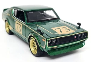 Maisto 1/24 Nissan Skyline 2000 GT-R KPGC110 1973 Green Diecast Scale Model Car - Picture 1 of 8
