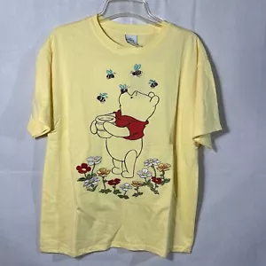 Official Disney Winnie The Pooh Embroidered Graphic Tshirt Size M New With Tags  - Picture 1 of 6