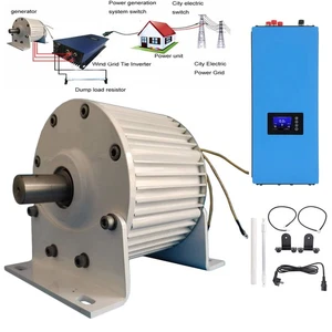 2000W 48V Permanentmagnet Generator mit Grid Wechselrichter für die Steckdose - Picture 1 of 22