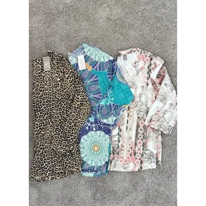 Chico’s Women’s (3) Bundle Stretch Patterned 3/4 Sleeve Blouses NWT Sz XL - Picture 1 of 5