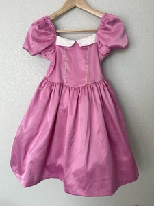 Disney X  Janie and Jack Sleeping Beauty Aurora Dress Size 7 Princess Pink - Picture 1 of 10