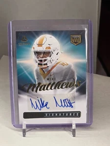 2025 PANINI LUMINANCE FOOTBALL -- MIKE MATTHEWS -- FUTURE SIGNATURES AUTO - Picture 1 of 2