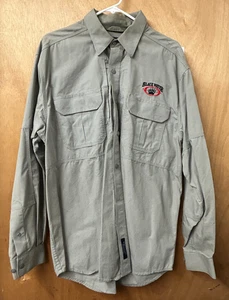 Black Water 5.11 Tactical Series Men's Large Tan Long Sleeve Button Up - Picture 1 of 4
