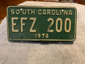 1974 South Carolina SC Nummernschild EFZ 200 - Bild 1 von 3