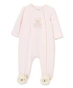 Clothes for Baby Girls' 100% Cotton Scratch-Free Tag Footie Sleeper, Preemie - Picture 1 of 7