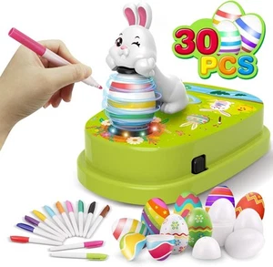 Engfa Easter Egg Decorating Kit with 30 Pcs Eggs and 12 Dying multi-color - Picture 1 of 6
