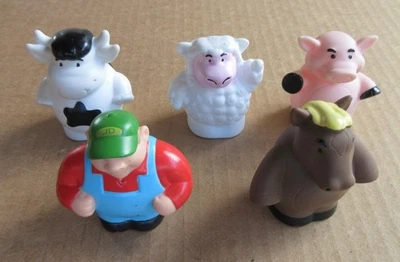 Lote 5 Tomy John Deere Tractor Granja Animales y Granjero Hayride Preescolar Foto 1 de 4