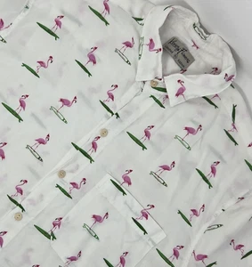 Kenny Flowers Edición Limitada Navidad Flamenco Santa Camisa Hawaiana Para Hombres XL - Imagen 1 de 8