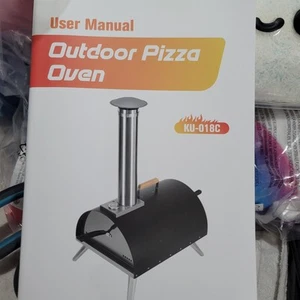 Mehrstoff Pizzaofen Outdoor 12" Tragbar Holz Gasbefeuert Pizzaofen NEU - Bild 1 von 5