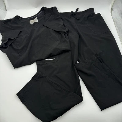 Sketchers Black Women's Nursing Scrubs Top M & Pants L Set - Image 1 of 4