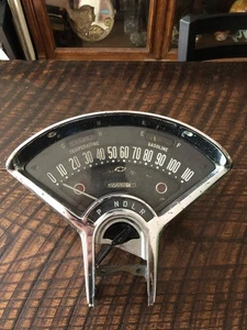 1955-56 Chevrolet BelAir 210 150 Speedometer Partially Refurbished - Parts Only - Picture 1 of 9