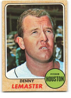 1968 Topps #491 Denny Lemaster NM+ Astros  ID:328770 - Image 1 of 2
