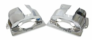 EMPI 9063 Chrome Dual Port Cylinder Tins, Pair for VW Air Cooled Engines - Picture 1 of 2