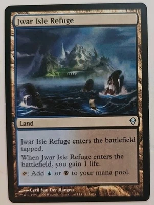 MTG Magic The Gathering Card Jwar Isle Refuge Land Zendikar  - Image 1 of 2