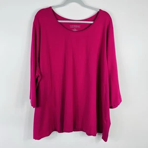 Camiseta Top Catherines Talla 4X 30 32 Colección Suprema Manga 3/4 Rosa - Imagen 1 de 7