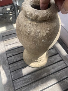 Large Terra Cotta Pot Clay Planter Authentic - 16 X 6 “ Mucho Patina - Picture 1 of 12