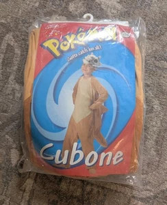 Vtg Pokemon Cubone Child’s Halloween Costume Size 4-6 Nintendo License *Damaged* - Picture 1 of 13