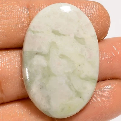 Piedra preciosa cabujón forma ovalada jade paz 100 % natural 36 quilates 34X23X5 mm UG-1385 Foto 1 de 2