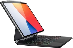 Custodia tastiera DOQO con trackpad iPad Air & Pro 11" (M2/M3/4a/5a generazione) retroilluminata - Foto 1 di 6