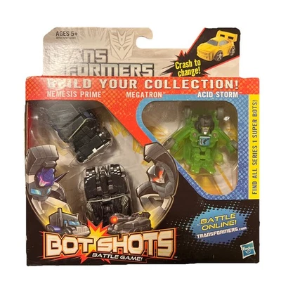 Transformers Bot Shots Nemesis Prime Megatron Acid Storm 3-pack sealed misb - Image 1 of 2