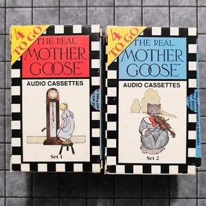 The Real Mother Goose Rhymes & Songs - (8x Cassette Box Set 1 & 2, 1988) - RARE - Picture 1 of 7