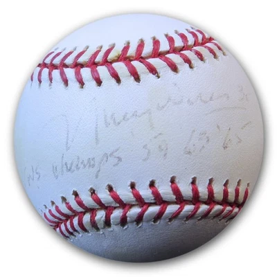 Maury Wills Signed Autographed MLB Baseball Dodgers Faded Inscribed JSA FF06618 - Image 1 of 3