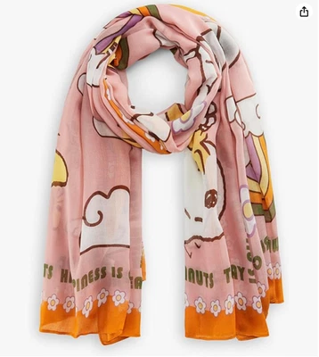 Codello "Happy"-XL Schal/Ed. Snoopy/Peanuts,rosé,orange,100x180cm,NEU, NP 59,95€ - Bild 1 von 3