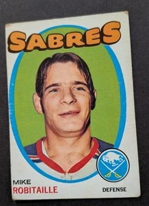 1971-72 Topps Hockey Card #8 - Mike Robitaille - Buffalo Sabres - Picture 1 of 2